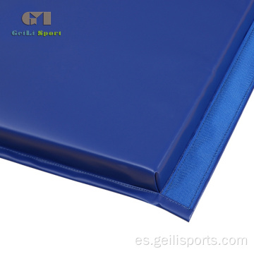 Colchoneta plegable para ejercicios de gimnasia azul gruesa